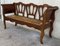 20th Century Bench & Victorian Chairs in Wood and Rattan, Set of 5, Image 8