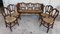 20th Century Bench & Victorian Chairs in Wood and Rattan, Set of 5, Image 2