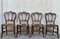 20th Century Victorian Chairs in Wood and Rattan, Set of 4 3