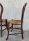 20th Century Victorian Chairs in Wood and Rattan, Set of 4 5