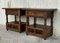 19th Century Spanish Catalan Nightstands with Drawers and Open Shelves, Set of 2 2