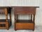 19th Century Spanish Catalan Nightstands with Drawers and Open Shelves, Set of 2, Image 4
