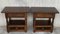19th Century Spanish Catalan Nightstands with Drawers and Open Shelves, Set of 2 3