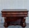 Early Biedermeier Period Walnut Console Table with Drawer, Austria, 1830s 4