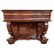 Early Biedermeier Period Walnut Console Table with Drawer, Austria, 1830s 1