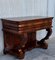 Early Biedermeier Period Walnut Console Table with Drawer, Austria, 1830s, Image 2