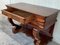 Early Biedermeier Period Walnut Console Table with Drawer, Austria, 1830s, Image 6