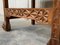 19th Century Spanish Colonial Altar Carved Armchairs with Wood Seat, Set of 2 14