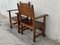 19th Century Spanish Colonial Altar Carved Armchairs with Wood Seat, Set of 2 5