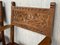 19th Century Spanish Colonial Altar Carved Armchairs with Wood Seat, Set of 2 8