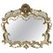 Espejo francés barroco del siglo XIX hecho a mano con relieves, Imagen 1