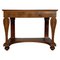 Antique French Empire Fruitwood Console Table with Drawer, Early 19th Century, Image 1