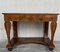 Antique French Empire Fruitwood Console Table with Drawer, Early 19th Century 6