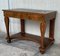 Antique French Empire Fruitwood Console Table with Drawer, Early 19th Century, Image 2