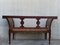 20th Century Empire Bench in Walnut with Ebonized Details & Caned Seat 7