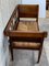 20th Century Empire Bench in Walnut with Ebonized Details & Caned Seat 5