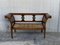 20th Century Empire Bench in Walnut with Ebonized Details & Caned Seat 2