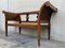 20th Century Empire Bench in Walnut with Ebonized Details & Caned Seat 9