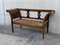 20th Century Empire Bench in Walnut with Ebonized Details & Caned Seat 3