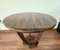 Mesa italiana Art Déco redonda de madera de Macassar, años 20, Imagen 5