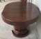 French Art Deco Burl Elm 2-Pedestal Oval Table, Image 4