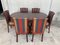 Französischer Ovaler Art Deco Wurzel-Ulmenholz Tisch & Stühle, 7er Set 3