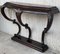 20th French Century Marble Wall Mounted Top Walnut Console Table with Drawer 2