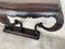 20th French Century Marble Wall Mounted Top Walnut Console Table with Drawer 7