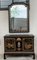 20th Black Lacquer and Hand-Painted Open Altar Table or Sideboard 5