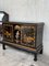 20th Black Lacquer and Hand-Painted Open Altar Table or Sideboard 4