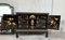 20th Black Lacquer and Hand-Painted Open Altar Table or Sideboard, Image 3