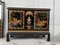 20th Black Lacquer and Hand-Painted Open Altar Table or Sideboard 2