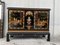 20th Black Lacquer and Hand-Painted Open Altar Table or Sideboard, Image 2