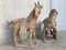 Chevaux de la Dynastie Han en Terracotta, Chine, Set de 2 3