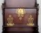 Arts & Crafts Oak Sideboard with Dry Bar Top and Cupboard in Oak, Bronze & Brass, Image 14
