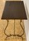 19th French Wooden Bistro Table with Iron Lyre Legs & Top with Drawer 5