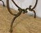 19th French Wooden Bistro Table with Iron Lyre Legs & Top with Drawer 12