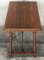 19th Century Spanish Farm Table with Iron Stretchers, Hand Carved Top & Drawer 7