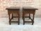20th Century Spanish Nightstands with Drawer and Iron Hardware, Set of 2 7