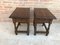20th Century Spanish Nightstands with Drawer and Iron Hardware, Set of 2 6