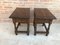 20th Century Spanish Nightstands with Drawer and Iron Hardware, Set of 2, Image 6