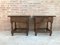 20th Century Spanish Nightstands with Drawer and Iron Hardware, Set of 2 4