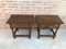 20th Century Spanish Nightstands with Drawer and Iron Hardware, Set of 2, Image 8