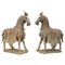 Chevaux de la Dynastie Wei du Nord en Terracotta, Set de 2 1