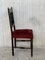19. Spanische Stühle mit Bronze Details & rotem Samtbezug, 6er Set 4