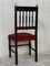 19th Spanish Chairs with Bronze Details & Red Velvet Upholstery, Set of 6 7