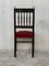 19. Spanische Stühle mit Bronze Details & rotem Samtbezug, 6er Set 6