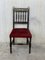 19th Spanish Chairs with Bronze Details & Red Velvet Upholstery, Set of 6 2