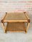 20th Century Spanish Rectangular Bamboo Coffee Table with Glass Top 2