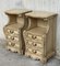 French Rococo Style Carved Nightstands with Open Shelves, 1930s, Set of 2 3